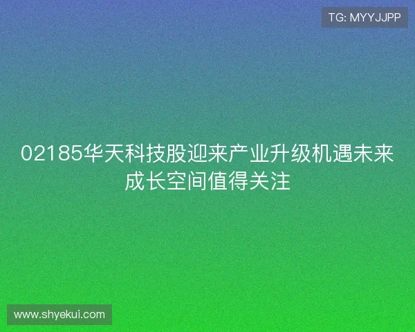 02185华天科技股迎来产业升级机遇未来成长空间值得关注 02185华天科技股迎来产业升级机遇未来成长空间值得关注